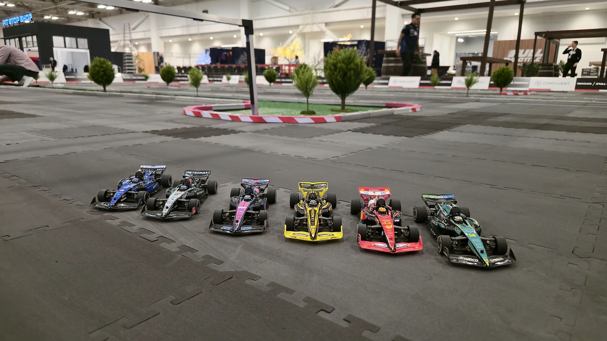 Formula 1 RC Racing Experience — 40ft x 40ft immersive F1 track at a corporate event