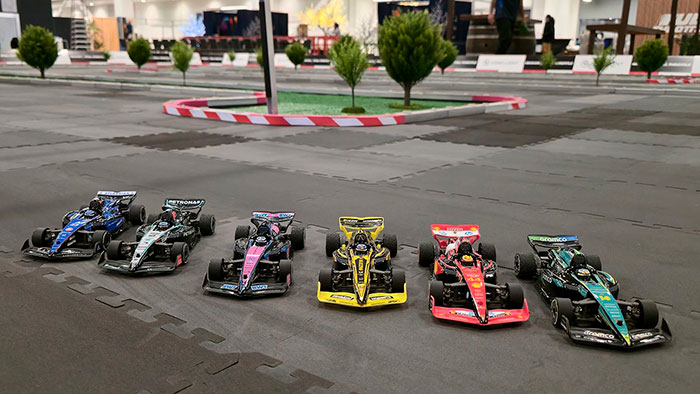 Formula 1 RC Racing Experience — 40ft x 40ft immersive F1 track at a corporate event