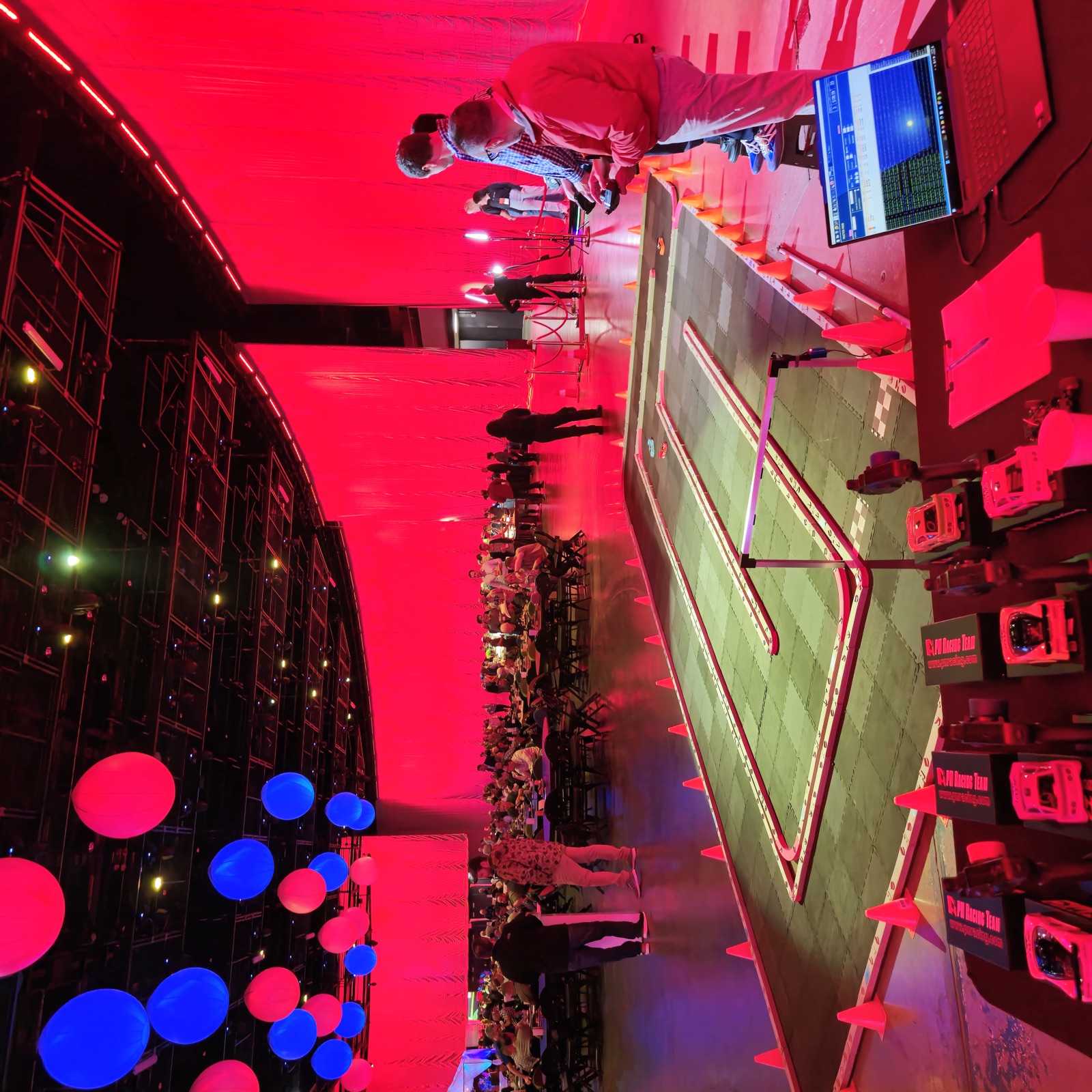 RC racing brand activation with crowd engagement at corporate event